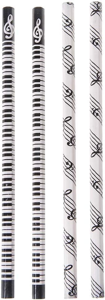 Jowxsx Bleistifte für Musiknoten, HB, Standard-Bleistift, Musik-Schreibwaren, Klavier, Noten, Studenten, Geschenk, langlebig und nützlich, schönes Design, Bleistifte und Schreibzubehör, 4 Stück