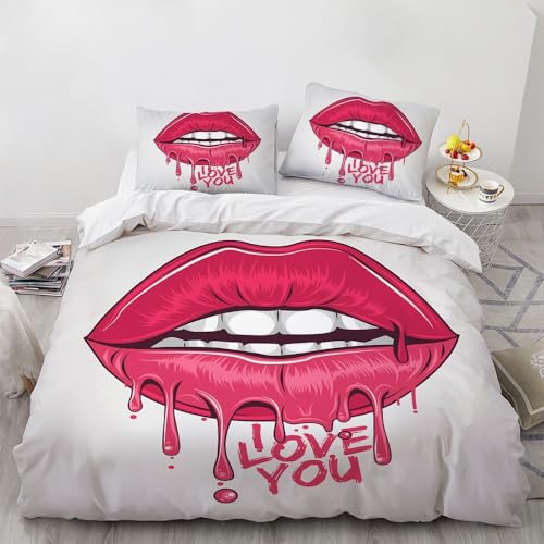 Housse de couette en microfibre douce avec fermeture éclair solide