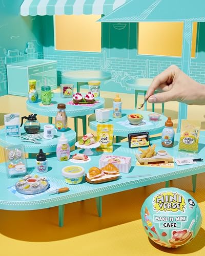 MGA's Miniverse Make It Mini Cafe Serie 6 – Mini-Sammlerstücke aus Harz zum Selbermachen und Ausstellen, mit Nachgebildeten Zutaten, Nicht Essbar – für Sammler und Kinder ab 8 Jahren