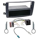 Original Carmedio Plug & Play Autoradioeinbauset für Alpine Blaupunkt Clarion Panasonic Pioneer JVC Kenwood Sony oder Zenec Autoradio