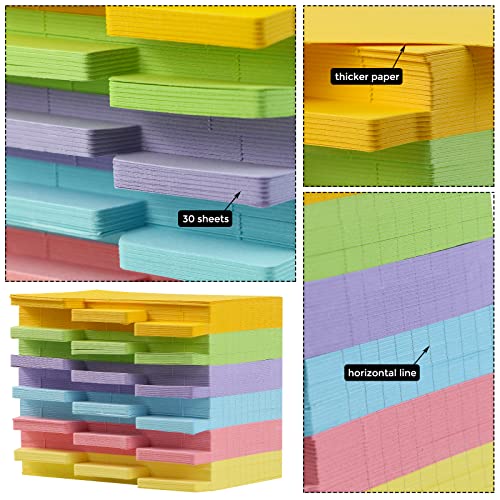 Bercoor 540 Sheets Tabbed Index Cards Guides, 3X5 Inches Index Card Dividers, Colorful Note Cards, Study Cards And Recipe Guides With Blank Tabs, 6 Colors #TOP2