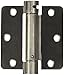 Deltana DSH35R415 Single Action Steel 3 1/2-Inch x 3 1/2-Inch x 1/4-Inch Spring Hinge