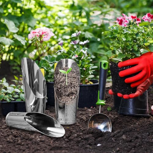 Pelle de rempotage en acier inoxydable durable pour transplantation de plantes