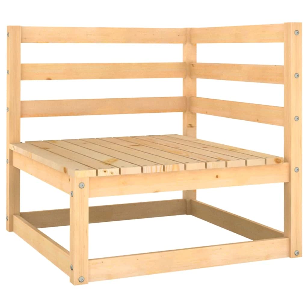 vidaXL Salon de Jardin 8 pcs avec Coussins Bois de pin Massif