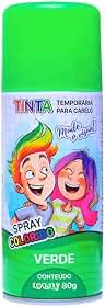 Tinta Temporária para Cabelo Spray, Verde, 150 ml | Lavável, Cores Vibrantes, Para Festas e Eventos, Carnaval e Fantasias