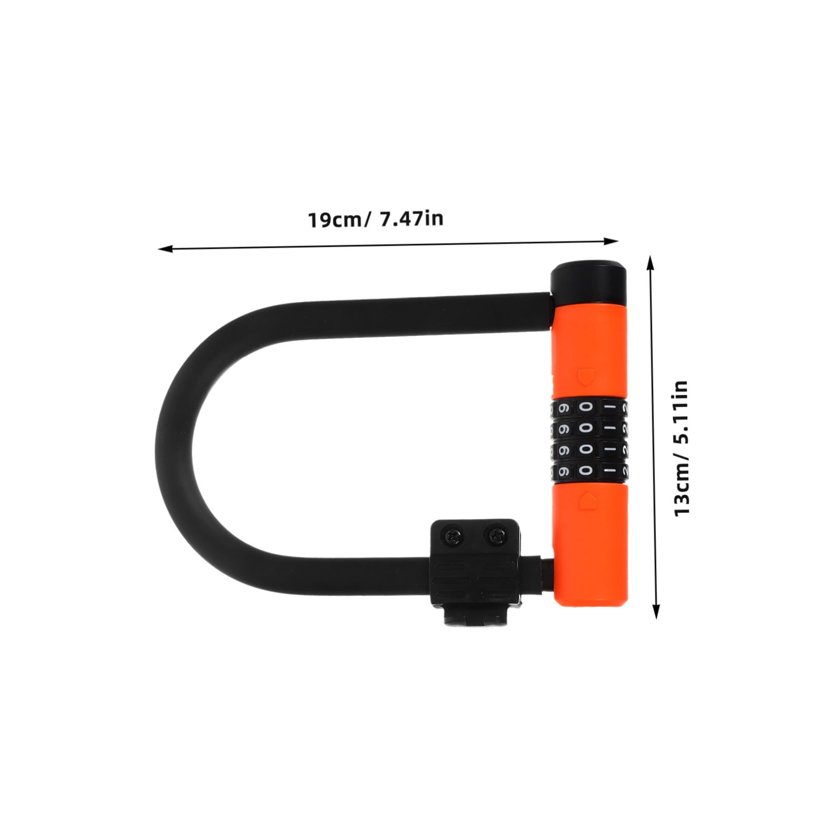 Lucchetto Bicicletta U Lock Combinazione Resettable Antifurto per E-bike Scooter Moped Sicurezza Portatile e Resistente per e Pieghevoli