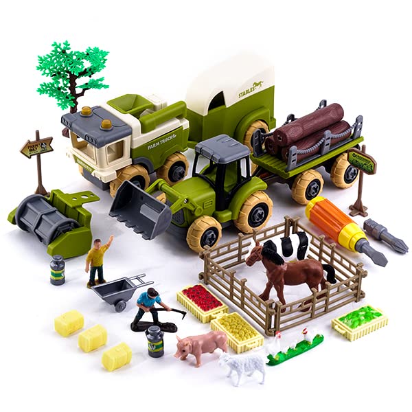 Buy Farm Toys Play Vehicles Toys Playset, Take Apart Toy Vehicle
