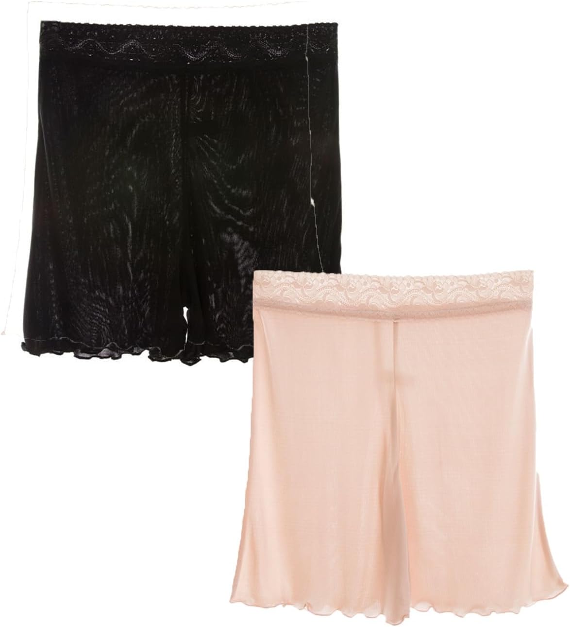 2Pcs Womens Seamless Silk Safety Panties Underwear Soft Comfy Lounge Pj Slip Shorts For Under Dresses And Skirts