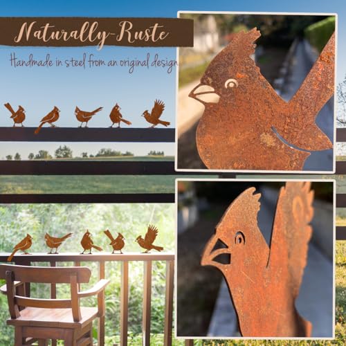 5PCS-Rusty-Birds-Decoration-Fence-Decorations-Outdoor-Metal-Birds-Yard-Decor-Perfect-Yard-Art-and-Large-Outdoor-Ornaments-Cardinal-Gifts 5PCS Rusty Birds Decoration Fence Decorations Outdoor Metal Birds Yard Decor Perfect Yard Art and Large Outdoor Ornaments Cardinal Gifts