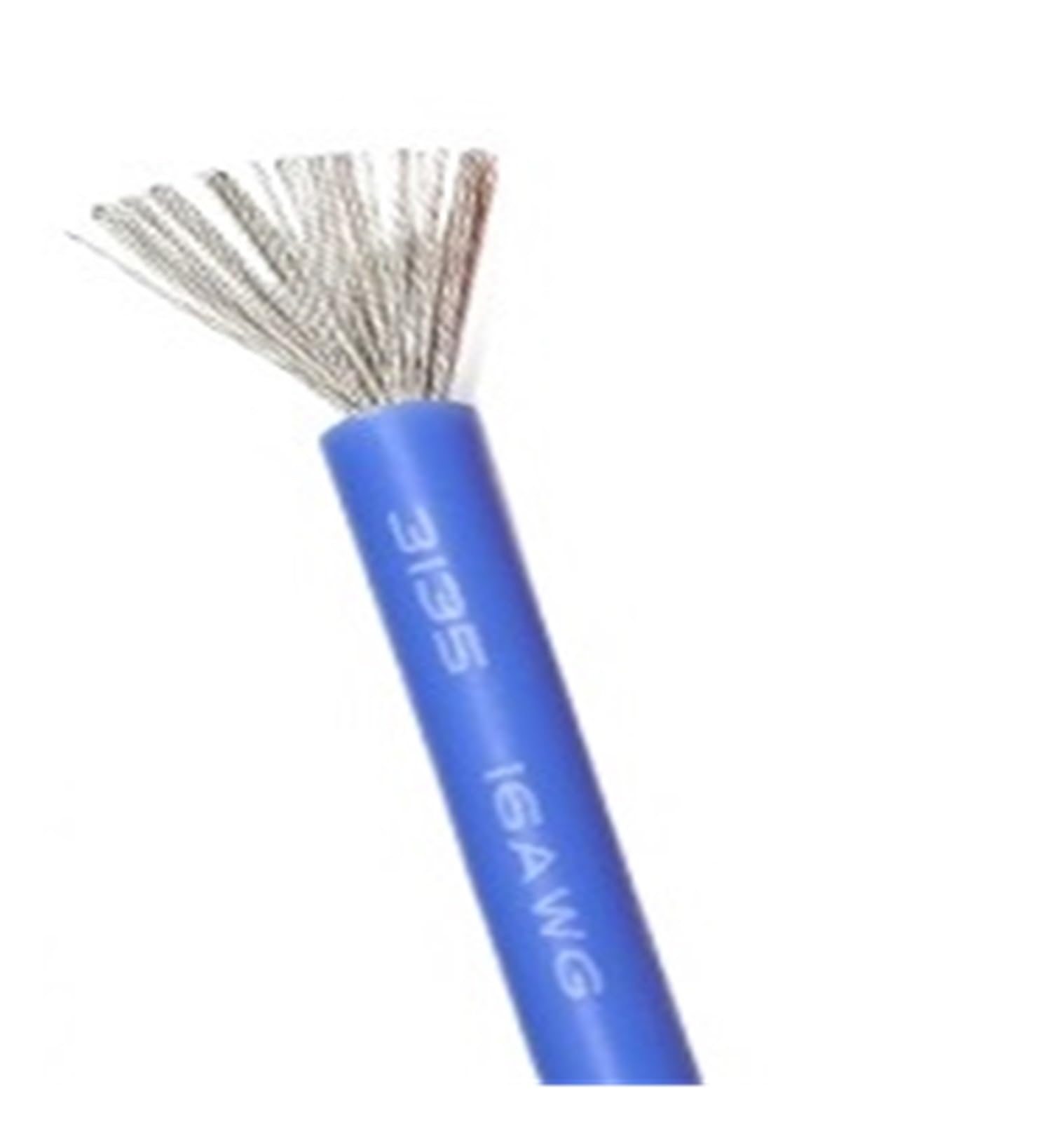 Cable eléctrico resistente a altas temperaturas, Cable de silicona UL3135 10-30 AWG Multicolor automotriz 20 metros(Blue 20 meters,20AWG)
