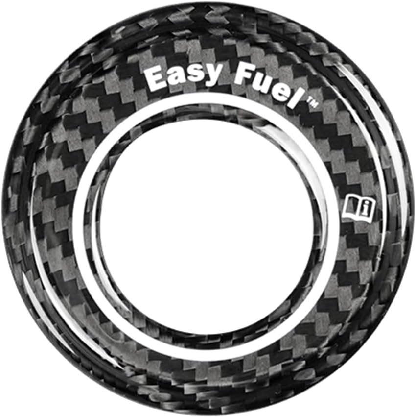 Fuel Gas Tank Ring Cover Trim For Ford Mustang 2024-2025 Carbon Fiber