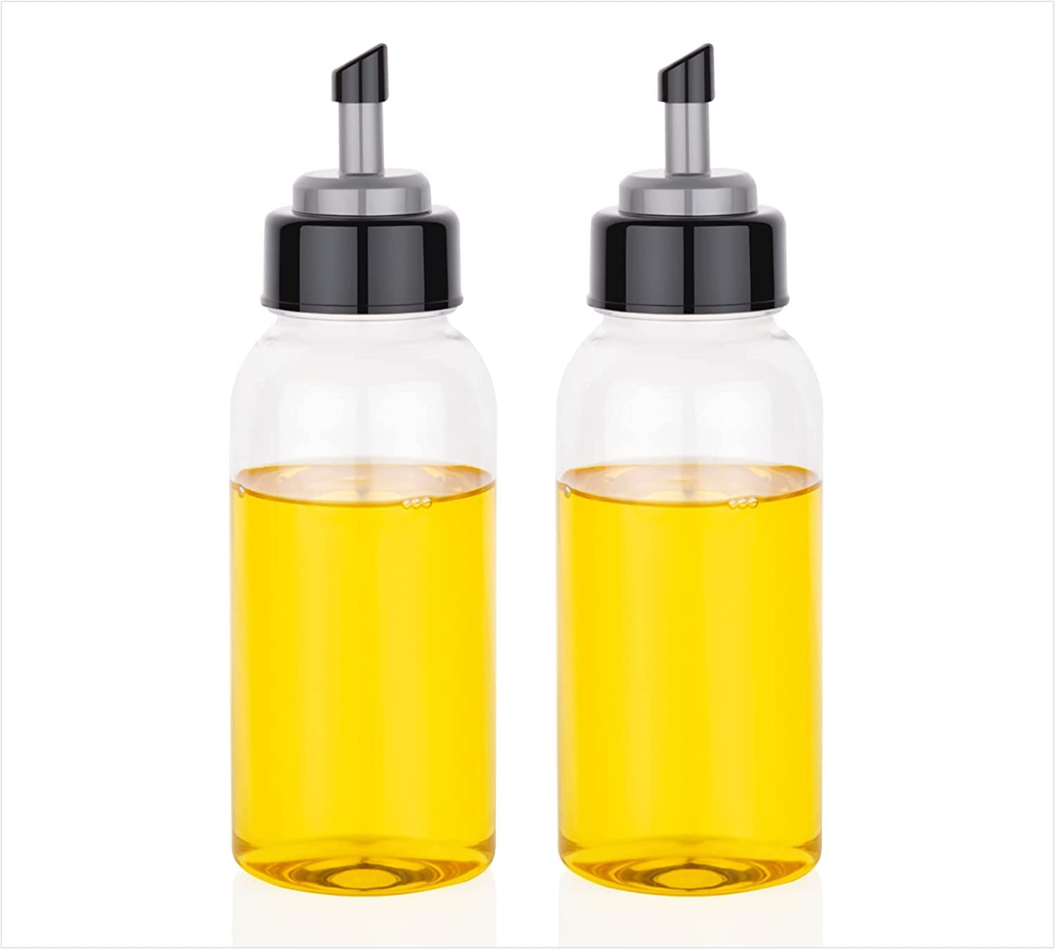DIHOK 500ML Plastic Oil Dispenser Combo Pack for Olive Oil, Vinegar, Liquid Beverages for Kitchen with Airtight Dispenser Lid (Pack of 2) (B09RMTHHXN) Amazon Price History, Amazon Price Tracker