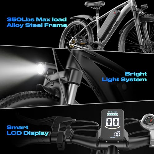 Electric Bikes for Adults, 26″ E Bikes for Adults with 1500W