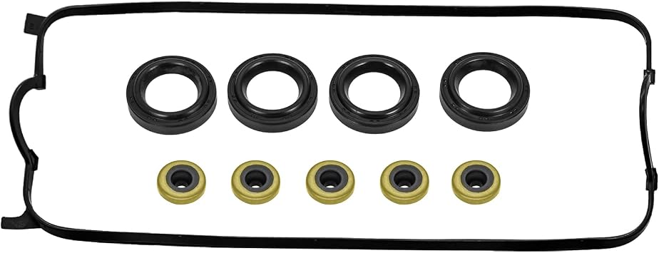 12030-P0A-000 Valve Cover Gasket Kit Compatible with Accord 2.2L 2.3L | Fits 94-02 Accord, 98 Odyssey, 97-99 CL. 2.2L 2.3L SOHC VTEC 4-Cylinder Only. Premium NBR Kit Includes Tube Seals & Grommets.