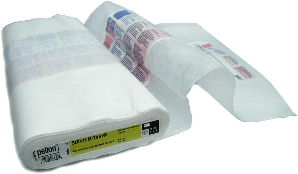 Pellon Stitch-N-Tear Sew in Stabilizer 20 in. x 30 yd. White (30 Yards)