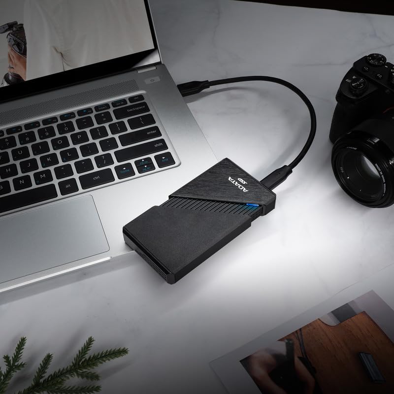 Image of ADATA SE920 2TB External SSD - USB4 40Gbps High-Speed (3,800MB /s) Ultra-Fast Transfer, USB-C Storage for Mac, Windows, Android, & Game Consoles (SE920-2TCB)