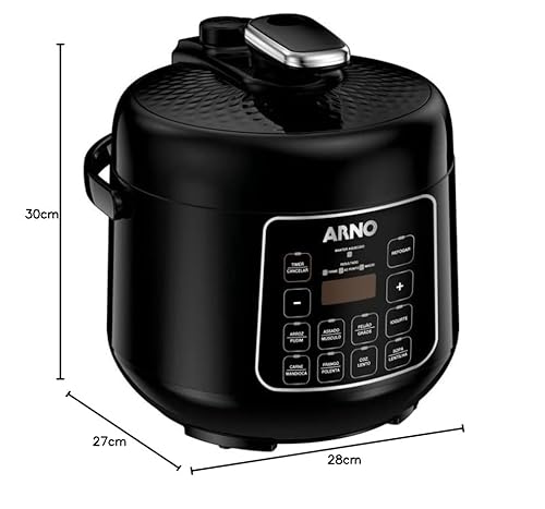 Panela de Pressão Elétrica Arno Digital Compacta 2,5L - PP25