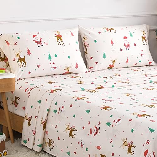 HENGWEI Holiday California King Sheet 