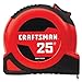 CRAFTSMAN 25-Ft Tape Measure with Fraction Markings, Retractable, Self-Locking Blade (CMHT37225)