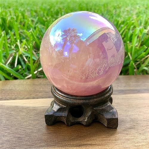 Quartz rose boule cristal ornement pierre magique cadeau 300g