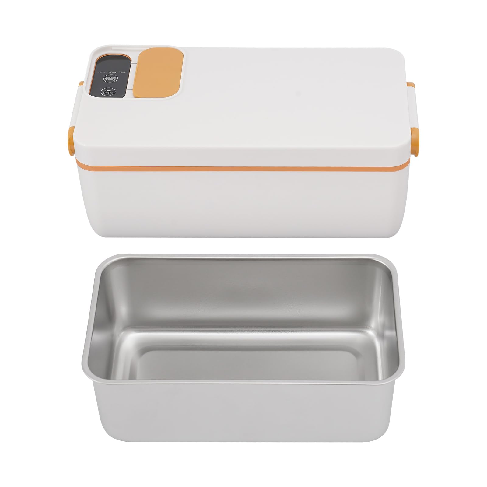 Portapranzo elettrico da 40 W, 1 l, con display LED, capacità della batteria da 4000 mAh, tempo di ricarica 6-8 ore, ricarica USB, adatto per auto, ufficio, scuola, picnic, attività all'aperto, viaggi