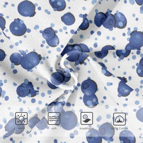 Boys' Exclusive Briefs Toddler Underwear 95% Combed Cotton Boxerbriefs 2T Blueberry Pattern 763