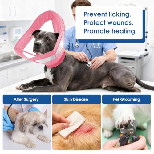 Cono suave para perros postoperatorio ajustable en tallas S M y L 7