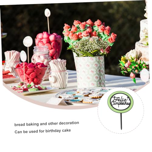 SOIMISS 5 Unidades inserção de bolo topo de bolo de feliz aniversário topo de bolo de aniversário de