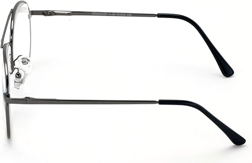Miniatura 3 de V.W.E. Gafas de lectura clásicas de metal - Lector de lágrima con bisagra de resorte