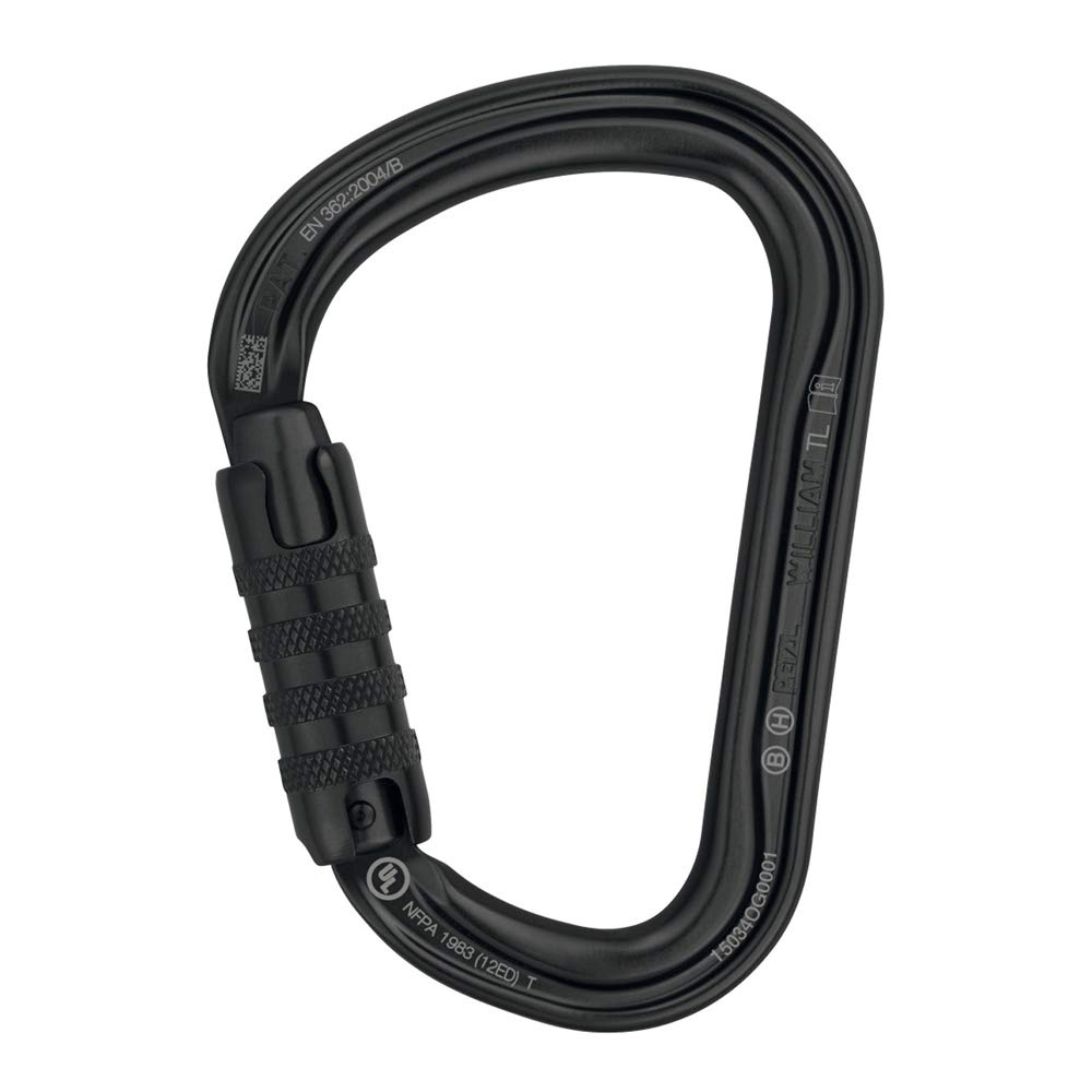 PETZLUnisex's William Carabiner, Black, UNI