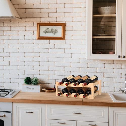 Soporte para botellas de vino doble capa moderno miniatura 7
