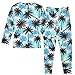 Black Palm Tree Blue White Boys Girls 18M Clothing Set Long Sleeve Fall Outfit