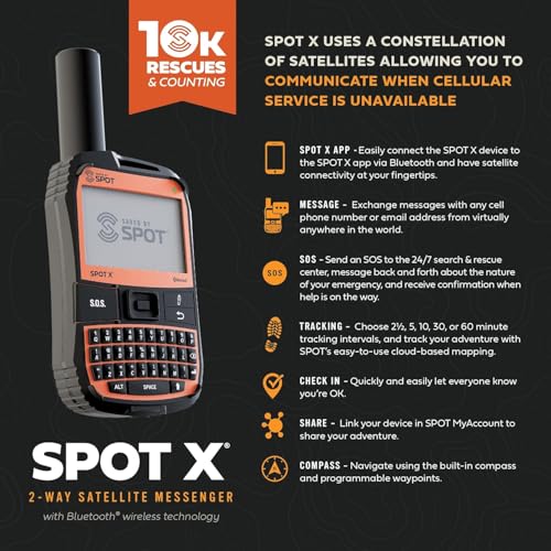 SPOT X 2-Way Satellite Messenger with GPS Tracking | Handheld Device for Hiking, Camping & Lone Workers & Off-Grid Communication | Globalstar Satellite Network | Subscription Required - Image 6