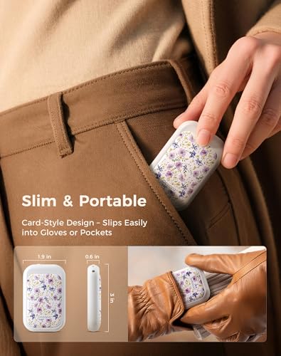 Image of OCOOPA AI Magnetic Hand Warmers Rechargeable 2 Pack, 5000mAh Ultra-Thin Electric Glove Heater Handwarmer,UL Certified, Men Women Gifts for Christmas,Birthday,Winter Essentials,UT4 Young