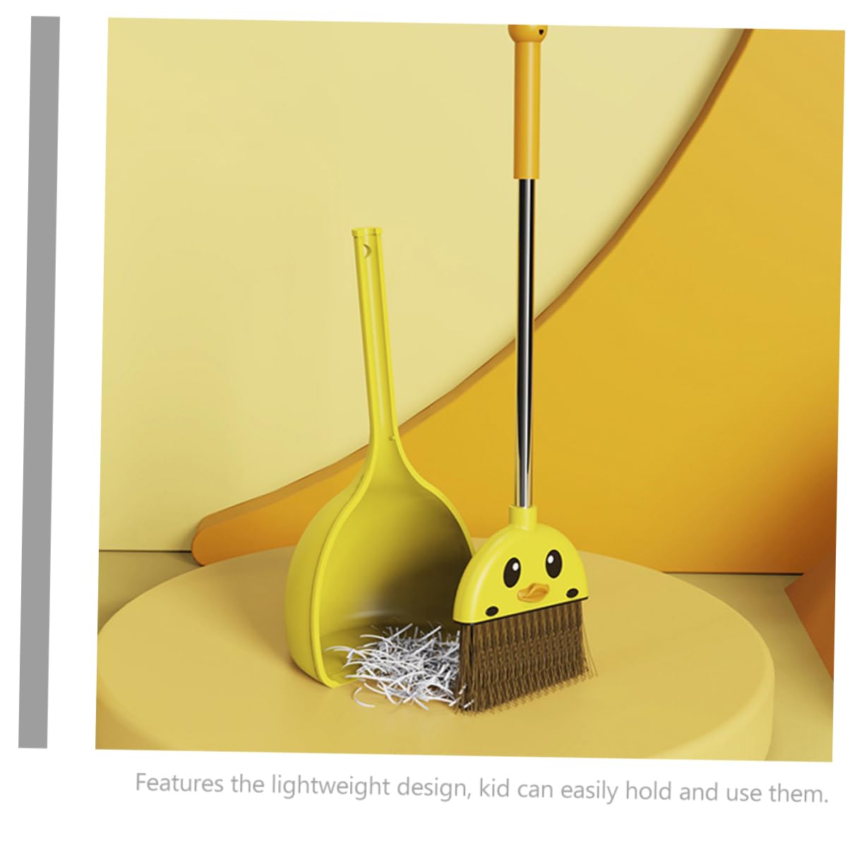 MUCKLILY Broom Cleaning Tool for Fun Cartoon Design Lightweight Easy to Grip for Play and Home Cleaning Present for Birthdays Special Occasions