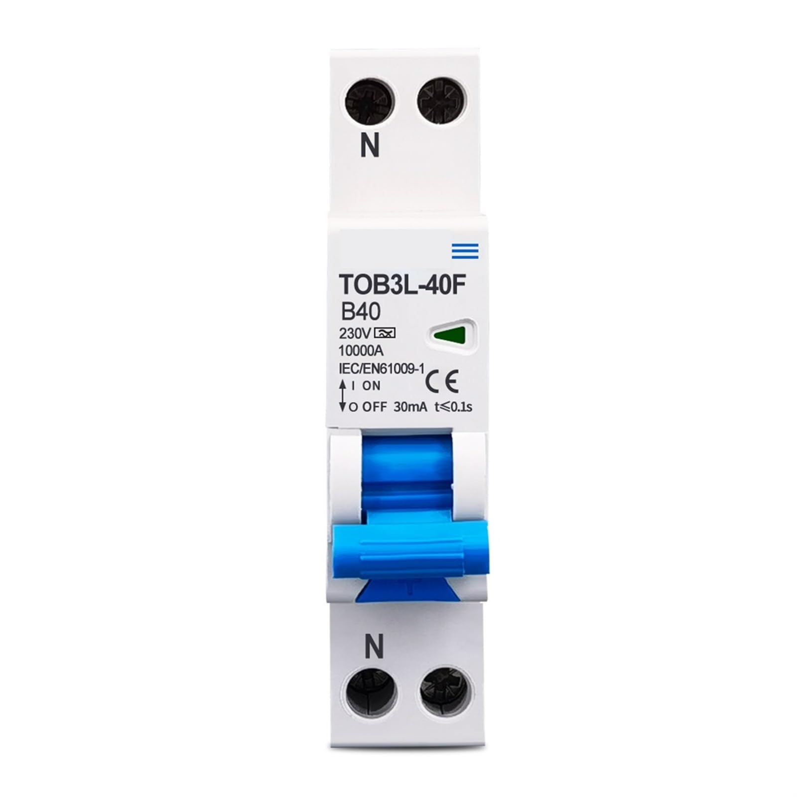 RCBO 1P+N 10kA type B ultra compact 18mm courbe A