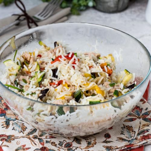 INSALATA DI RISO CON TONNO E VERDURE GRIGLIATE