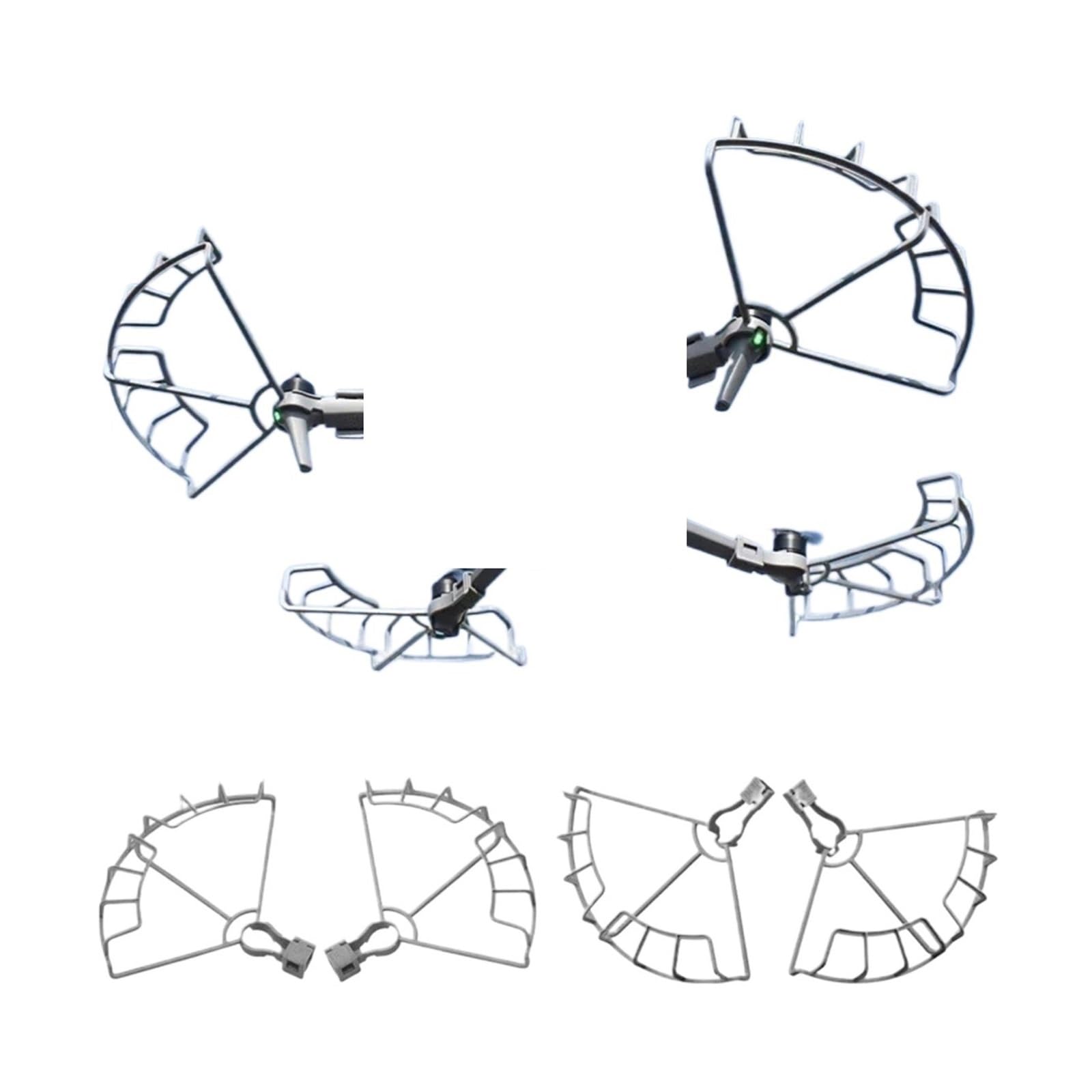Protector de hélice, Compatible con DJI, Air 3/3S Blade Props, Protector de ventilador de ala, jaula de cubierta semicerrada(Landing gear set)