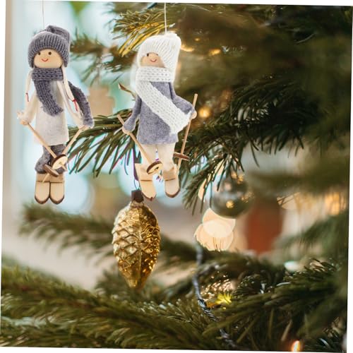 Garneck-2Pcs-Christmas-Ski-Doll-Ornaments-Wooden-Skiing-Figurines-for-Christmas-Tree-Hanging-Decorations-Holiday-Party-Home-Decor-Random-Style Garneck 2Pcs Christmas Ski Doll Ornaments Wooden Skiing Figurines for Christmas Tree Hanging Decorations Holiday Party Home Decor Random Style