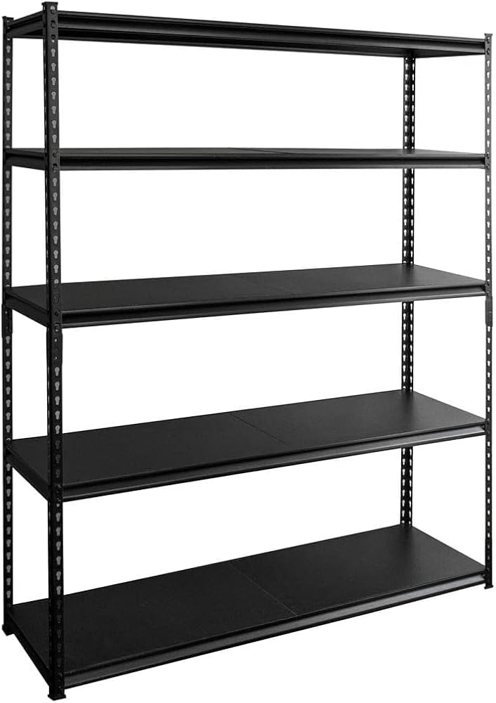 スチールラック　5段　メタルラック　ブラック　収納棚　大型　横幅150cm Amazon.co.jp: ラック スチールラック メタルラック 幅 150cm（約