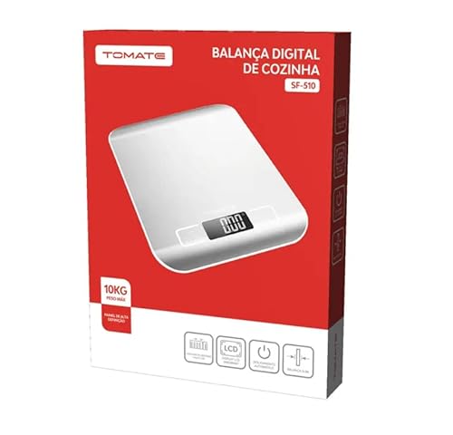 BALANÇA DE COZINHA INOX 10KG PRECISÃO