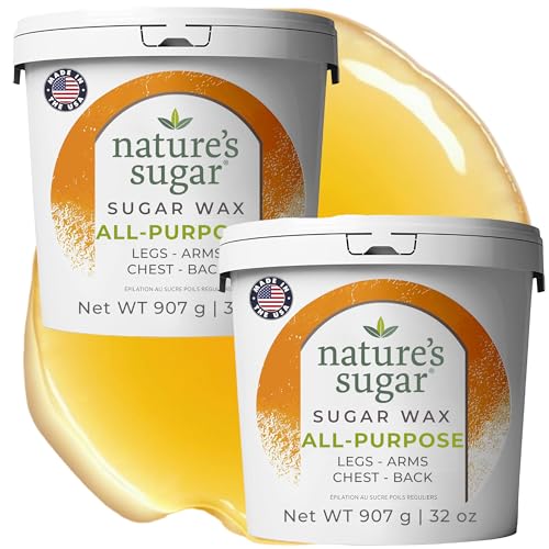 Natures Sugar Wax All-Purpose Sugaring Paste - 4-Ingredient Formula 32 oz