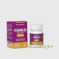 Sanavita Vitamina D 2000 UI - Suplemento de Colecalciferol - Cápsulas Veganas