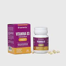 Sanavita Vitamina D 2000 UI - Suplemento de Colecalciferol - Cápsulas Veganas