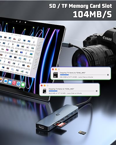 Hub USB C pour connecter écran HDMI et recharger votre Surface