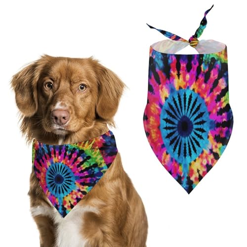 Materiale di qualità: la bandana per cani è realizzata in poliestere morbido resistente e materiali di alta qualità, il tessuto è moderatamente morbido, leggermente elastico, confortevole e traspirante, alla moda, decorazione personalizzata quando si esce, facile mangiare a casa, non preoccuparti di sporcarsi intorno