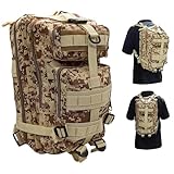 Mochila Tática de Acampamento Militar Reforçada Camuflada 30 Litros