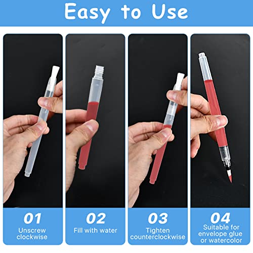 Aemygo 11 Pcs Envelope Moistener Set, Includes Pencil Style Moistener Envelope Sealer Bottle Type Stamp Envelope Moistener Mailing Letter Sealer With Sponge Tipped #TOP3