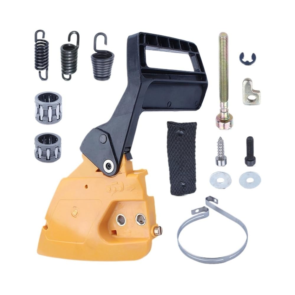 Adecuado for motosierra Partn-r 350 351, manija de freno de cadena, cubierta de embrague con ajustador, juego de amortiguadores AV