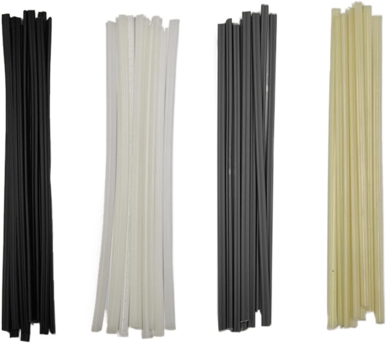 welding rod 5x2.5mm Plastic Weld Rods 200mm Length ABS/PP/PE/PPR Welding Sticks For Car Bumper Repair Tools Hot Air Welder Machine Gun For Professionals and DIYers(10PCS,ABS)